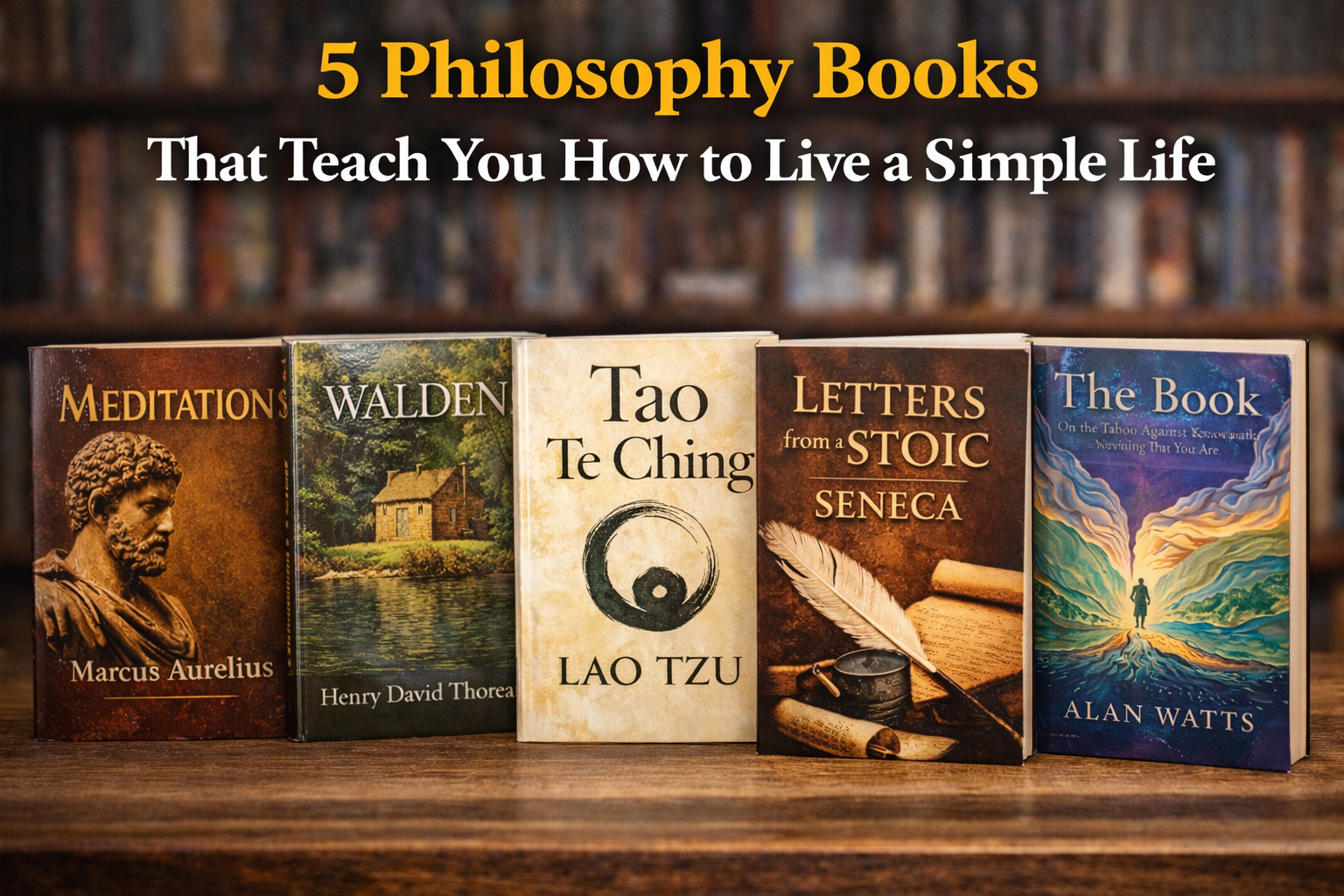 5 Philosophy Books That Teach You How to Live a Simple Life.