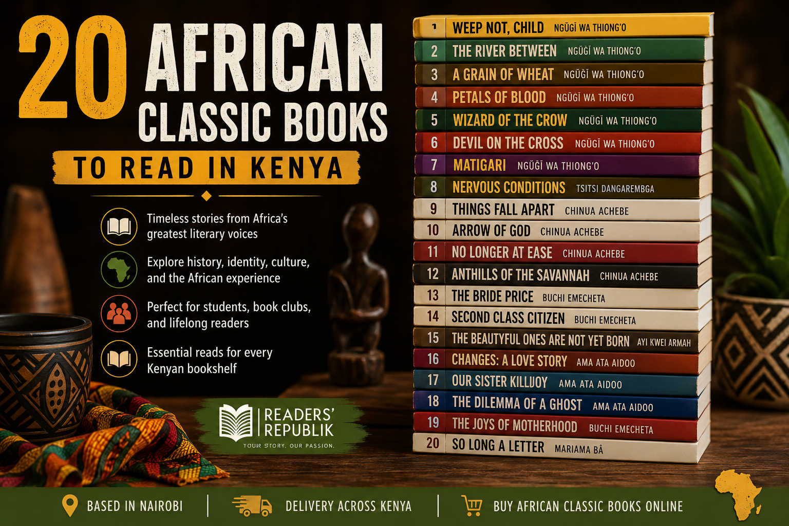 African Classic Books to Read in Kenya.