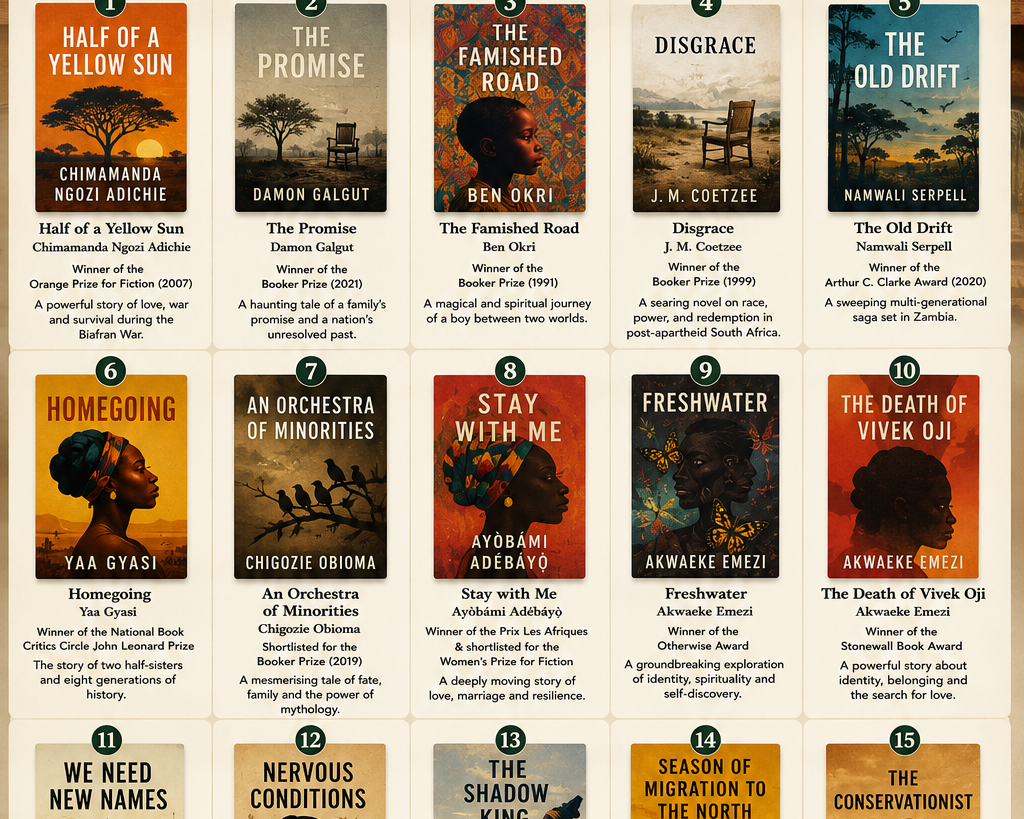 Award-Winning African Literature Books to Read.