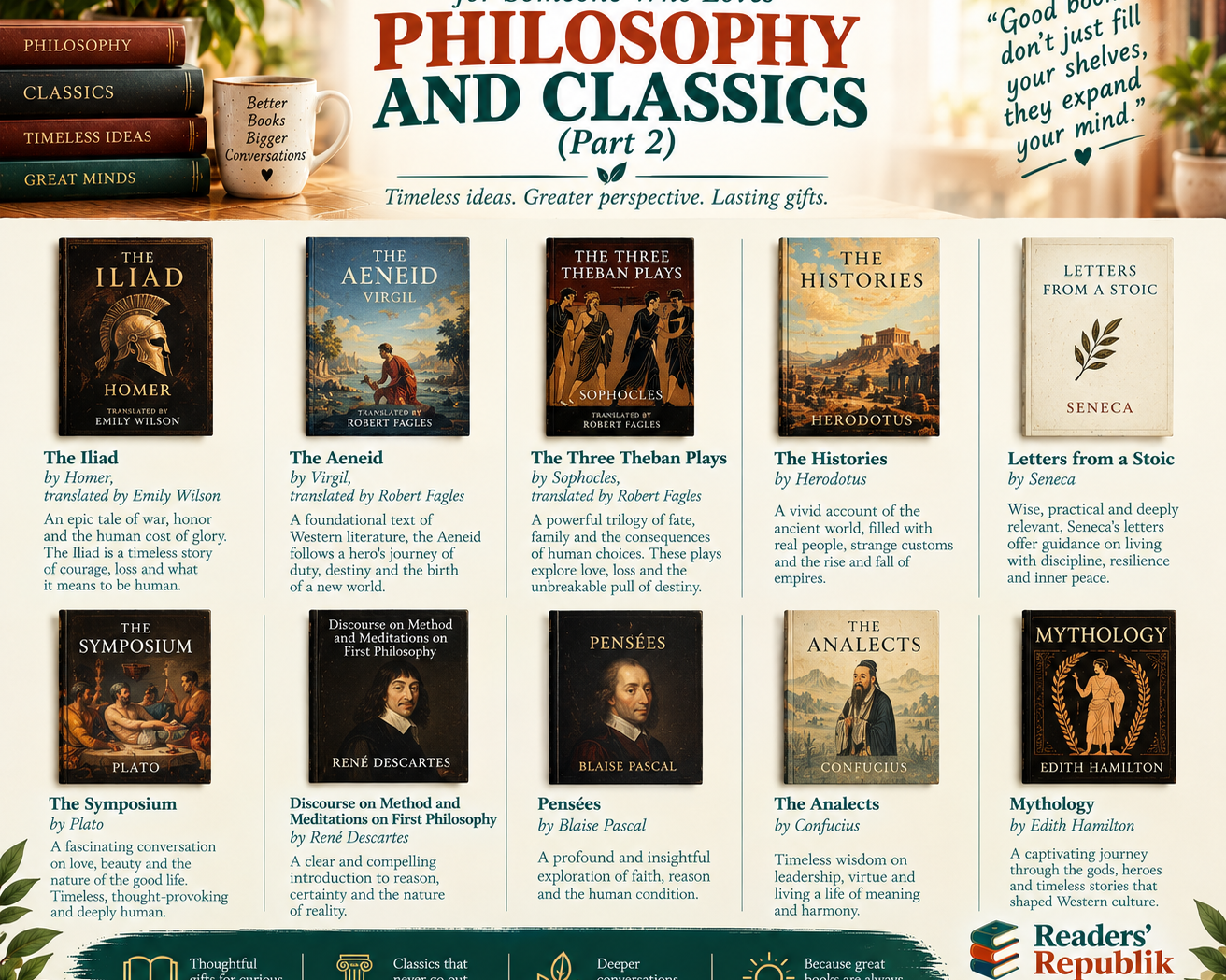 Best Book Gifts for Someone Who Loves Philosophy and Classics (Part 2)