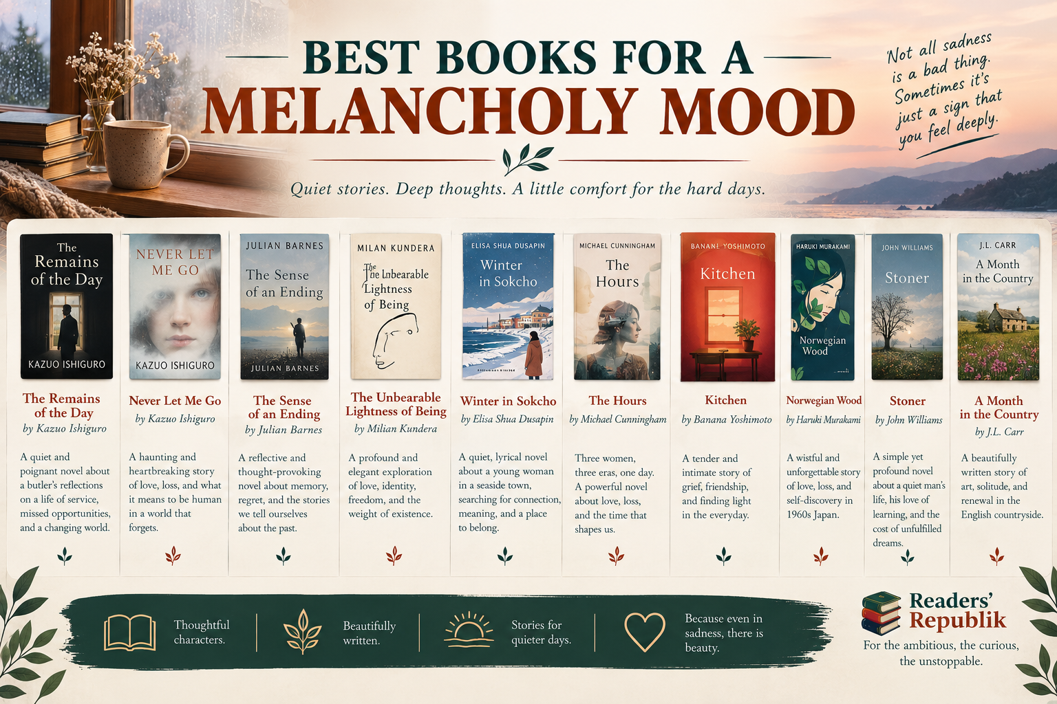 Best Books for a Melancholy Mood.