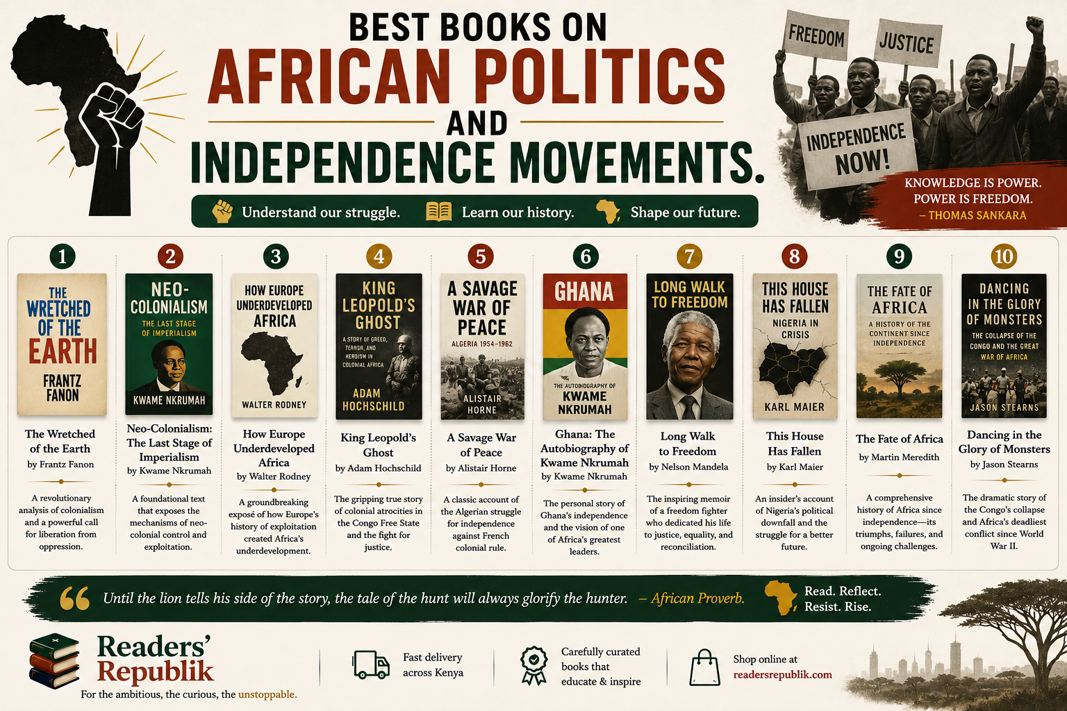 Best Books on African Politics and Independence Movements.