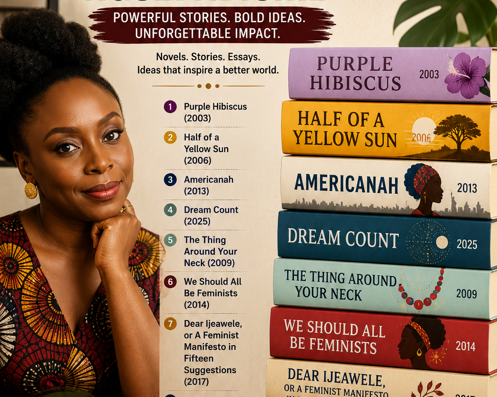Best Books by Chimamanda Ngozi Adichie.