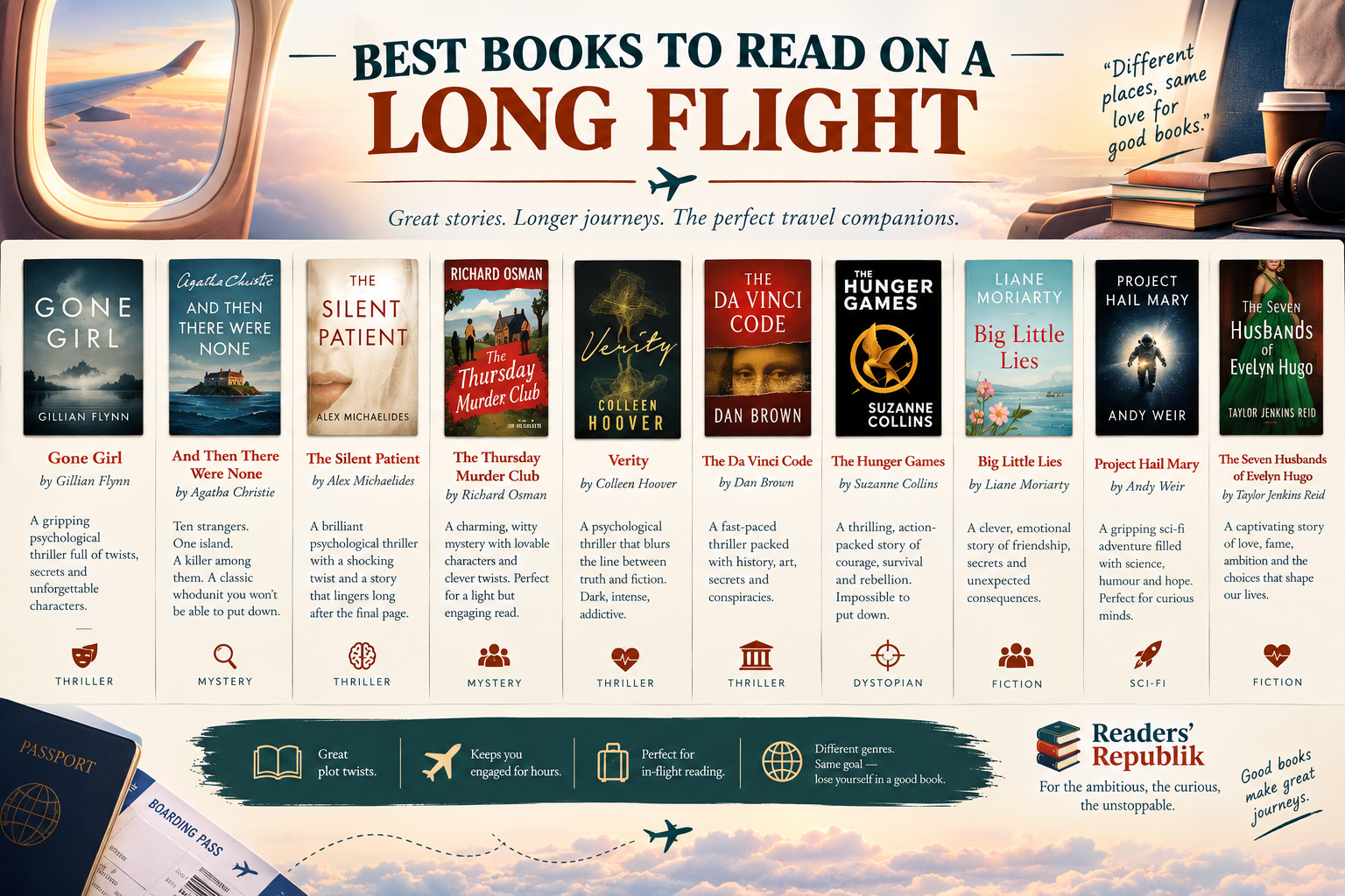 Best Books to Read on a Long Flight.