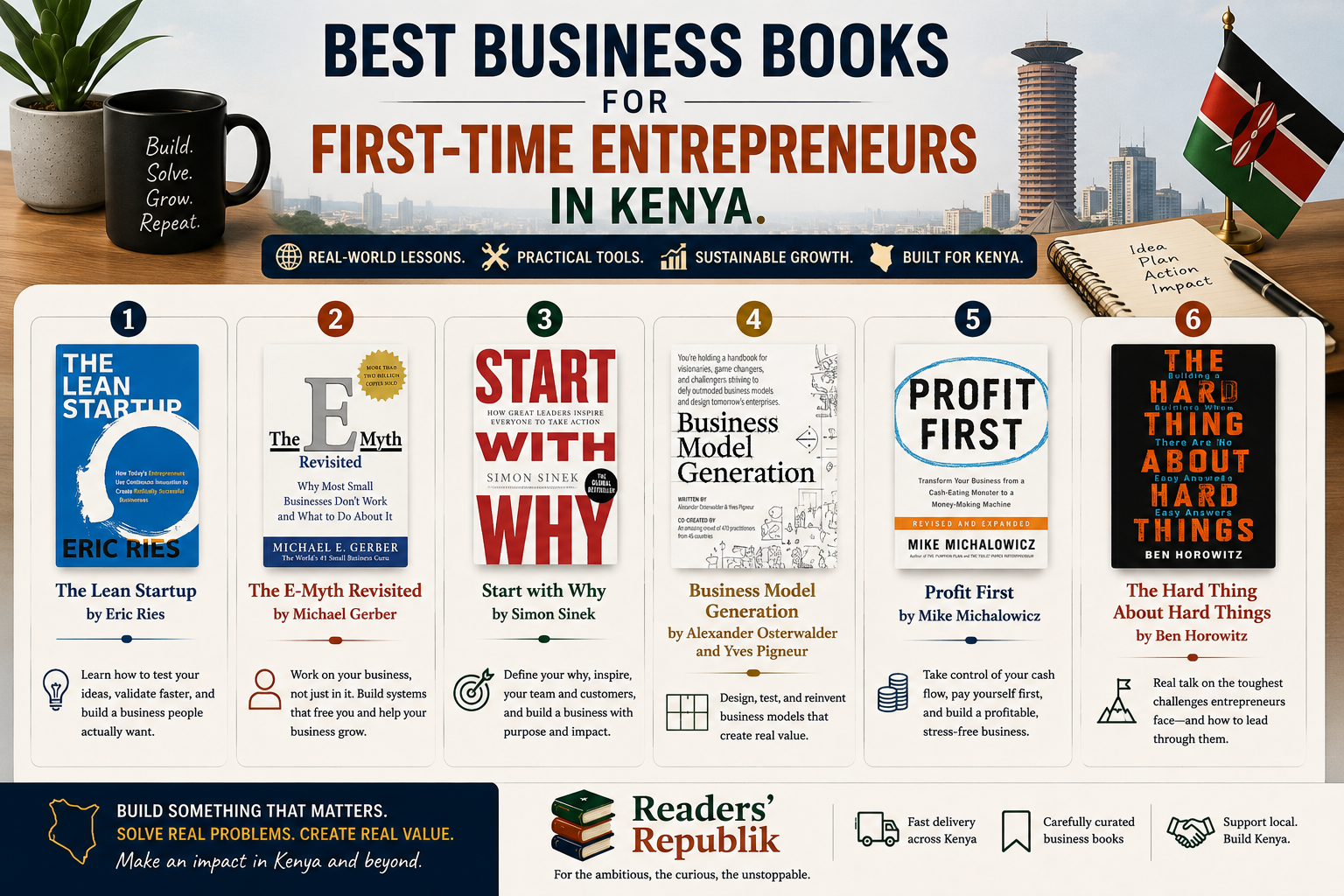 Best Business Books for First-Time Entrepreneurs in Kenya.