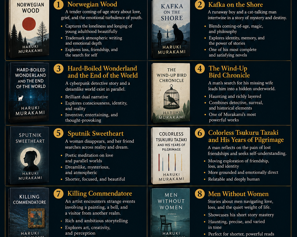 Best Haruki Murakami Books to Read in Kenya.
