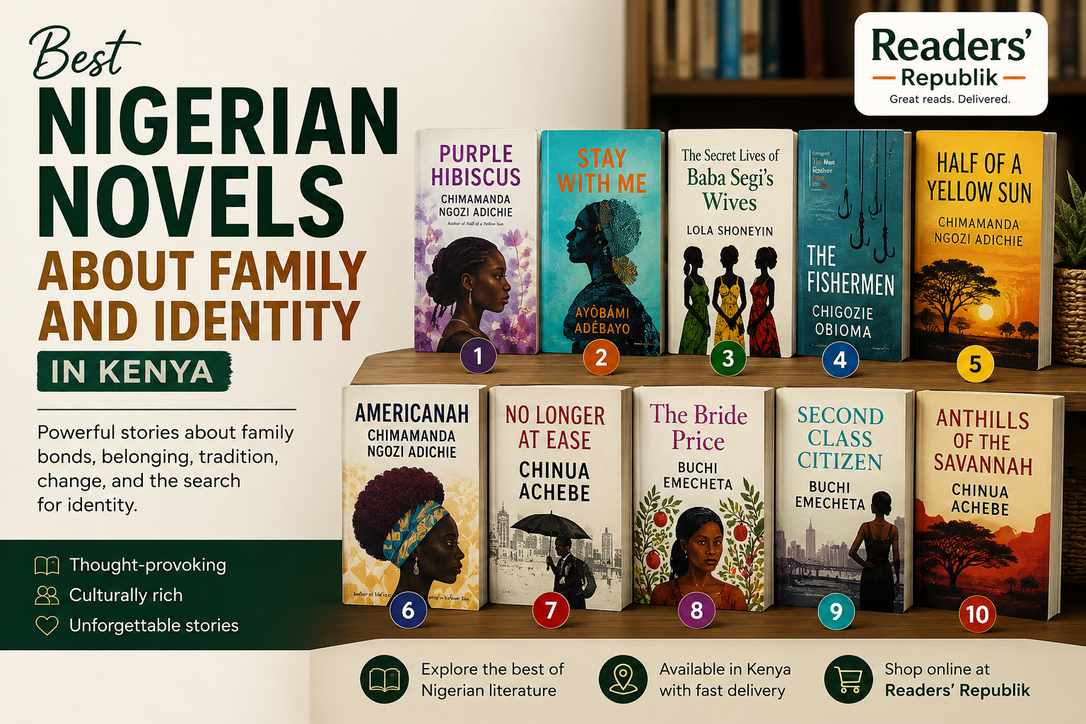 Best Nigerian Novels About Family and Identity in Kenya.