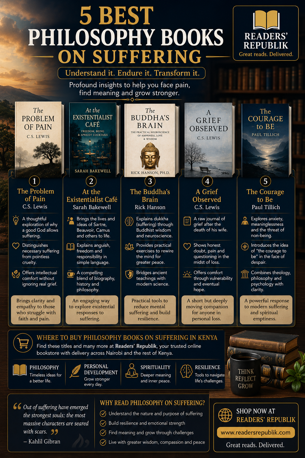 Best Philosophy Books on Suffering.