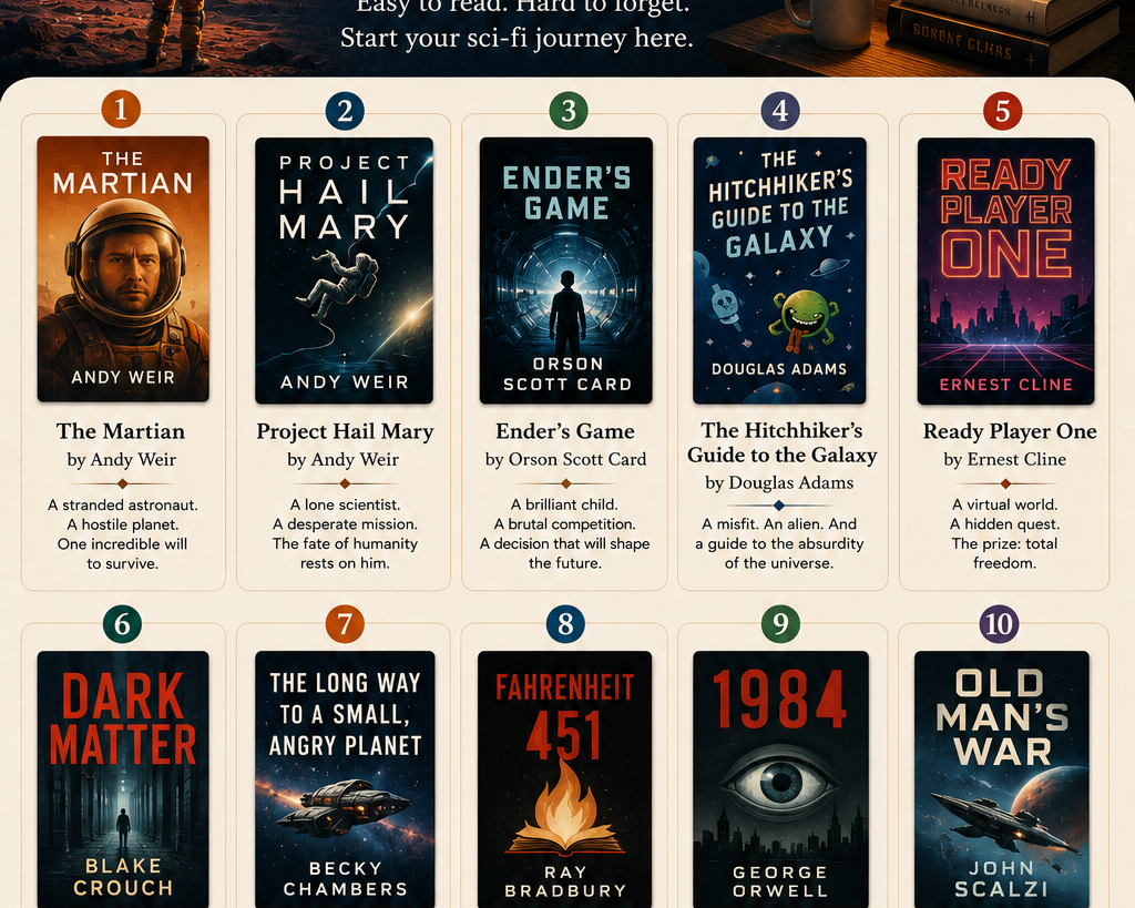 Best Sci-Fi Books for Beginners.