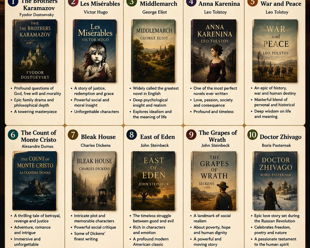 Biggest Classic Books Every Serious Reader Should Read.