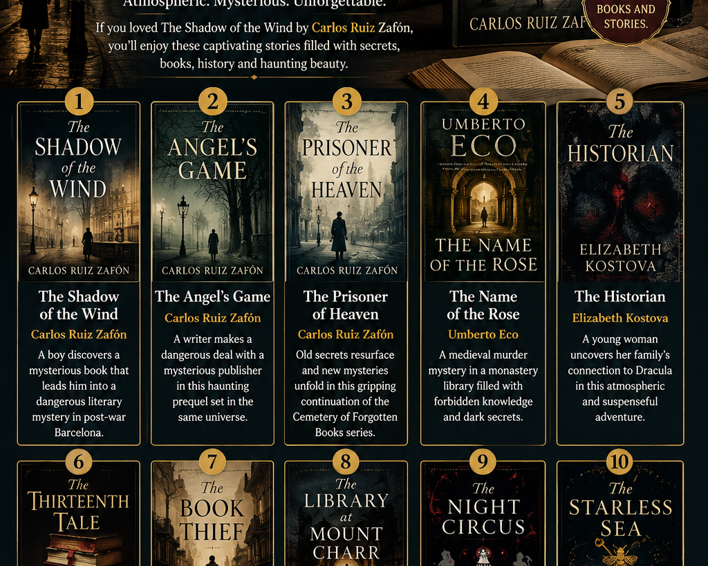 Books Like The Shadow of the Wind.