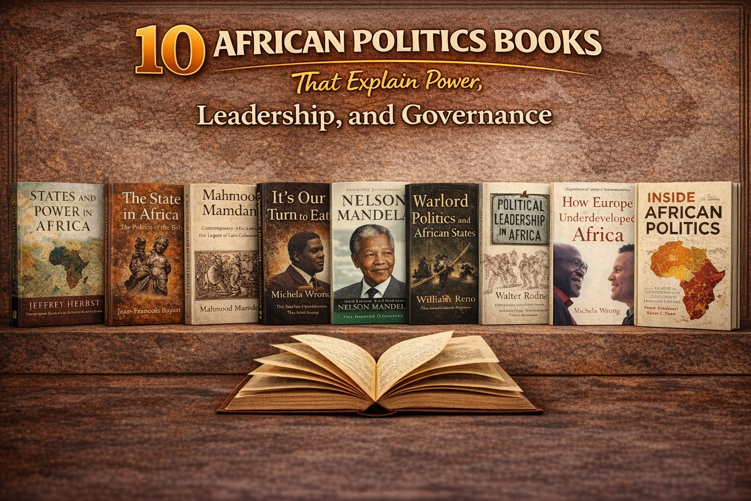 10 African Politics Books That Explain Power, Leadership, and Governance.
