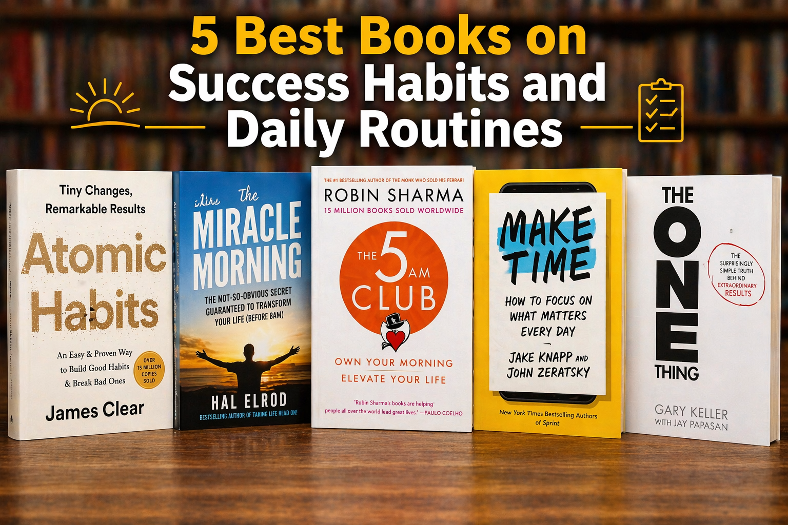 5 Best Books on Success Habits and Daily Routines.