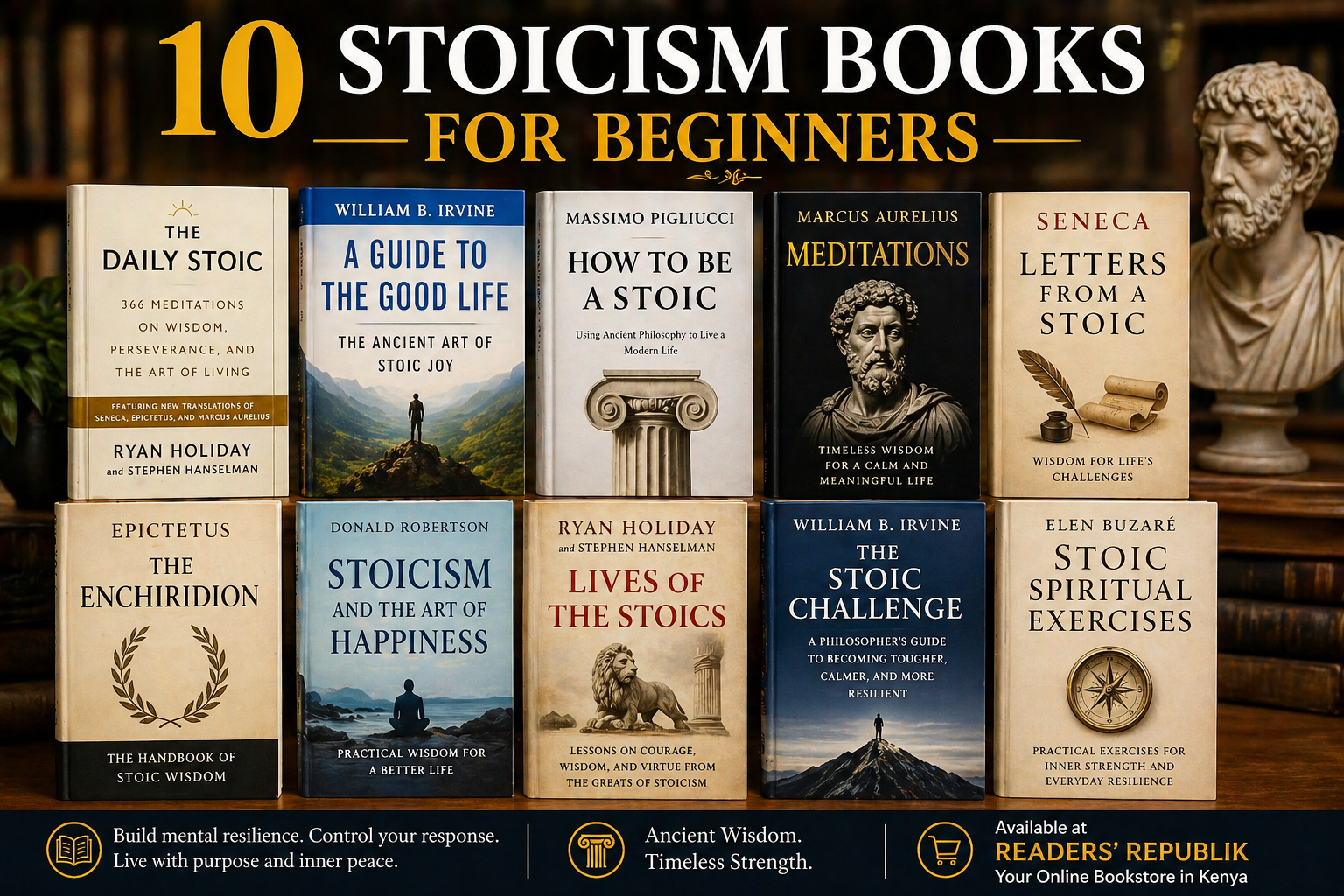 10 Stoicism Books for Beginners.