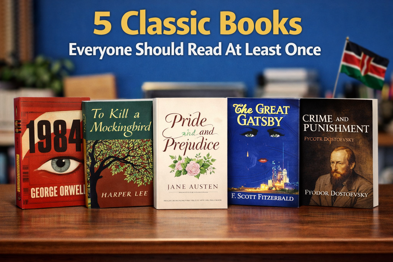 5 Classic Books Everyone Should Read At Least Once.