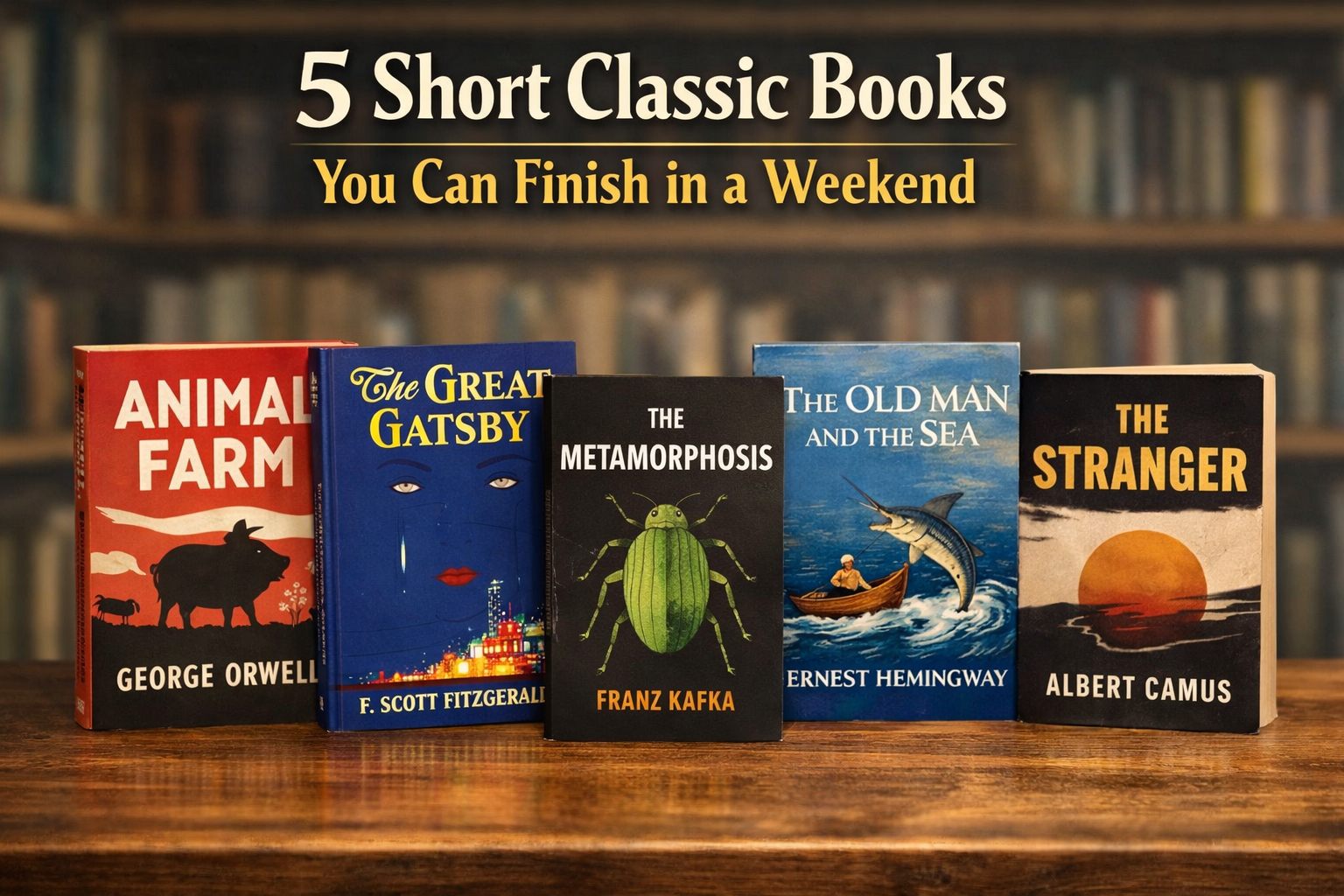 5 Short Classic Books You Can Finish in a Weekend