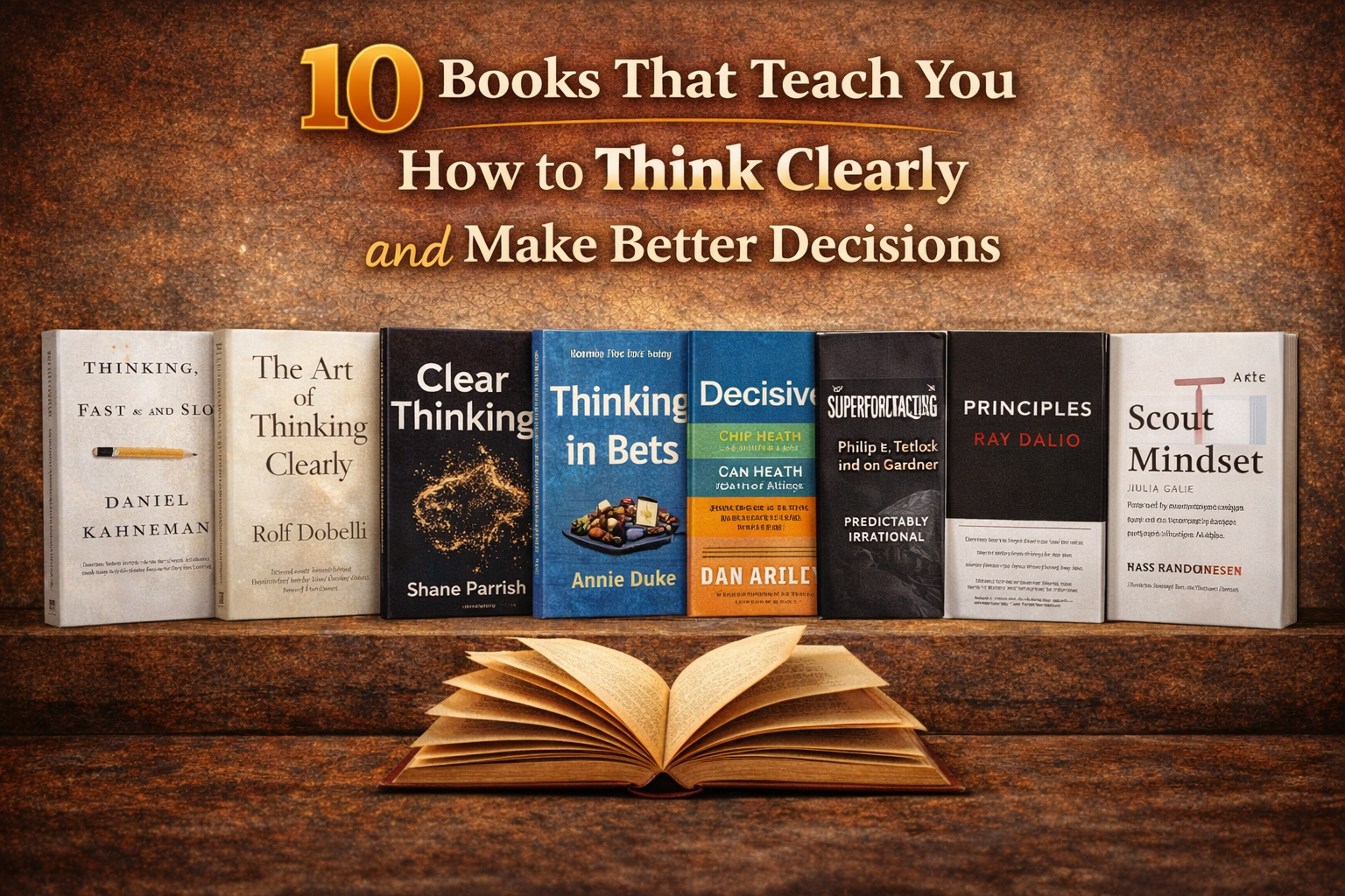 10 Books That Teach You How to Think Clearly and Make Better Decisions