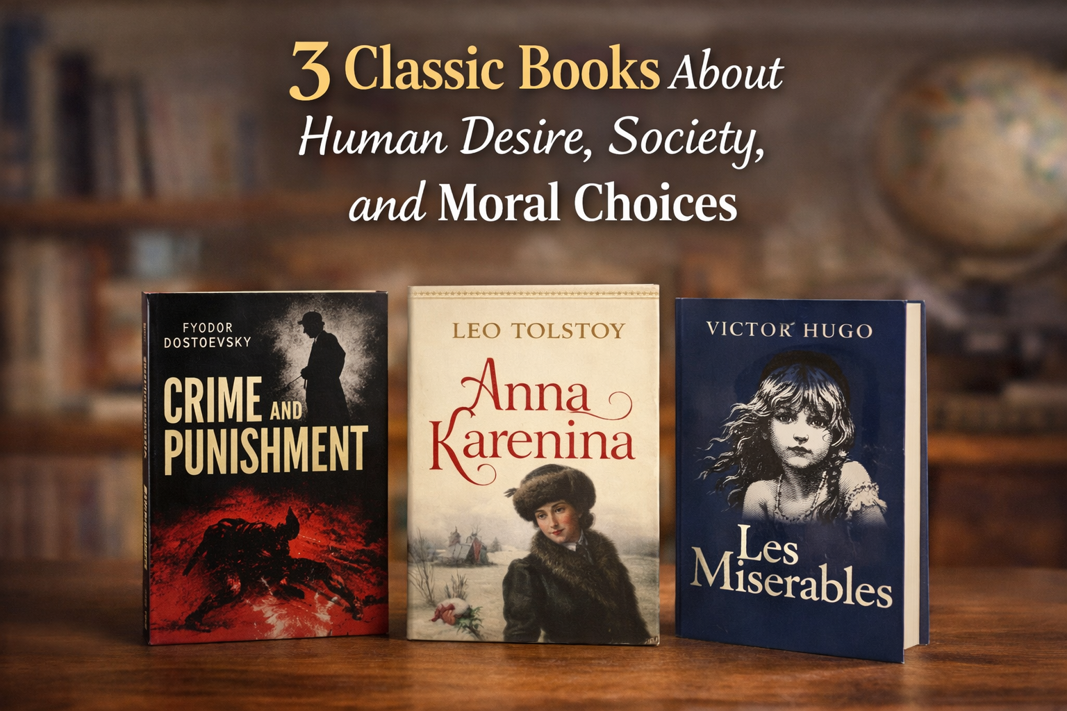 Classics Books About Human Desire, Society, and Moral Choices