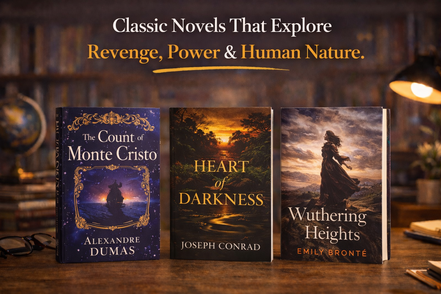 Classic Books That Explore Revenge, Power & Human Nature.