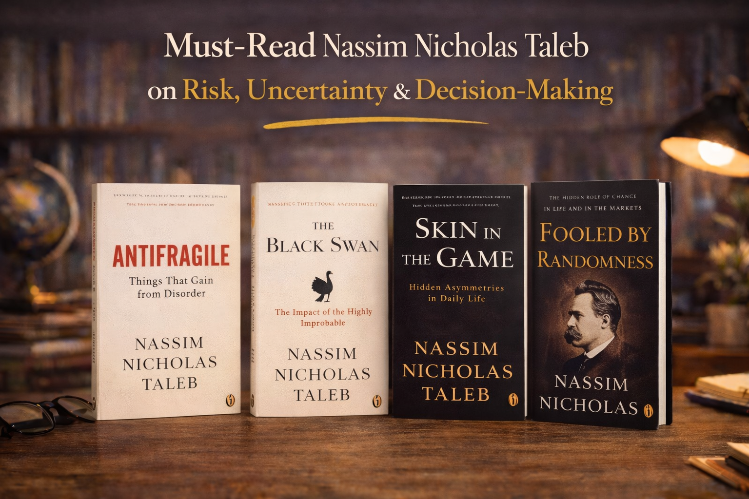 Must-Read Nassim Nicholas Taleb Books on Risk, Uncertainty & Decision-Making.