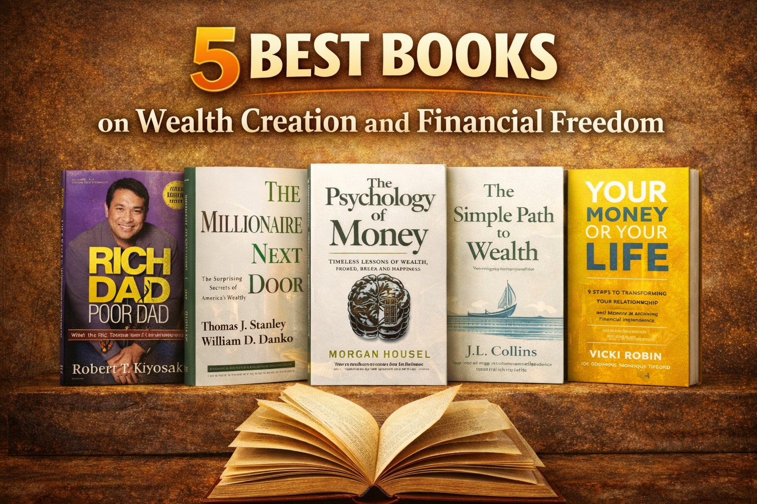 5 Best Books on Wealth Creation and Financial Freedom.