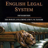 The Modern English Legal System - Stephen H. Bailey