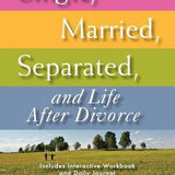 Book cover of 'Single, Married, Separated, and Life After Divorce book' by Dr. Myles Munroe with a colorful design and landscape illustration.