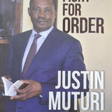 The Fight For Order book by Justin Muturi